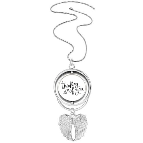 Collier ailes d'ange pendentif femme gravé bijoux tendance motif ange