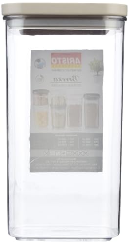 Image of Aristo BREEZA 214 | Container for Kitchen Storage Set Plastic Storage Container | 2700ml, 1-Piece Storing grains, pulses, snacks etc