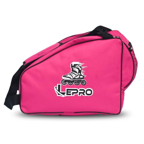 Image of LEPRO Skate Bag | Premium Inline Skating Bag with Adjustable Shoulder Strap for Youth and Adults (Pink)