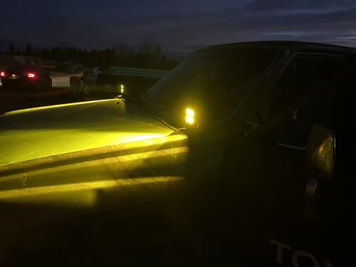 Kit de luces LED amarillas para pilar A iJDMTOY Toyota Tacoma 2016-23 miniatura 5