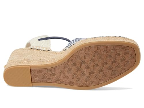 Lauren Ralph Lauren Women's Robby Striped Canvas & Jute Espadrille Wedge Sandal3