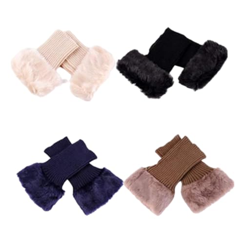 Calcetines para botas de mujer con piel sintética pack de 4 5