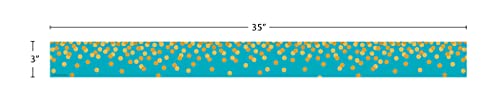 Image of Teacher Created Resources Teal Confetti Straight Border Trim (TCR8869)