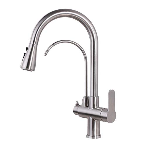 Robinets de cuisine 3 en 1 mitigeur évier pour eau filtrée pure