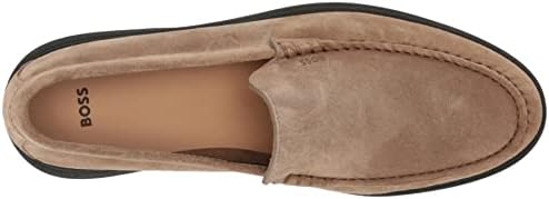 BOSS Men's Casual Suede Moccasins Driving Style Loafer, Almond Milk, 11 | Image 4