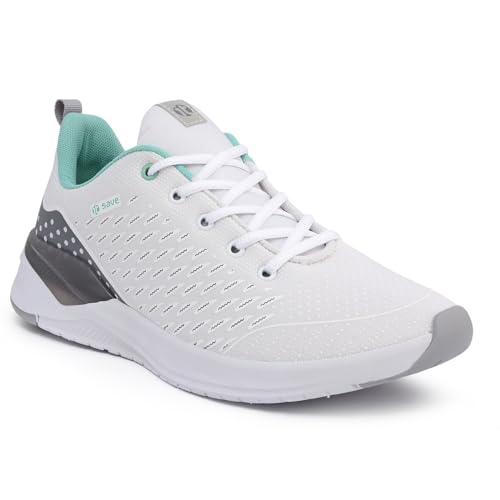 Tênis Esportivo It Shoes Amortecedor Gel Feminino - 37 - Branco/azul