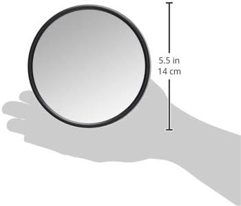 Danielle Creations 6-Inch Suction Cup Makeup Mirror, 10X Magnification, Assorted Color