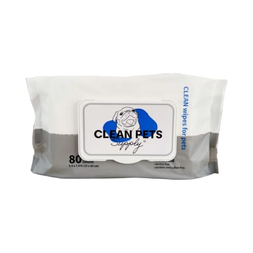 Unscented Pet Grooming Wipes Dogs Cats, Paws Face Body Butt