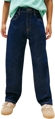 Jean Tommy Hilfiger droit garçon en denim bleu classique