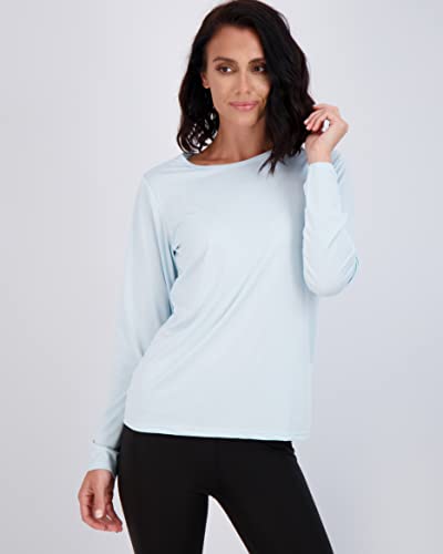 Real Essentials Womens Quick Dry Fit Tech Stretch Long Sleeve Athletic Workout Ladies T-Shirt Tee Top Running Upf Sun Rash Guard Swim Gym Active Wear Crew Exercise Yoga Exercise thumb #1