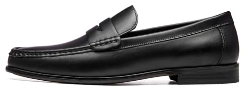 Journey West Mens Genuine Leather Dress Shoes Slip on Penny Loafers for Men2