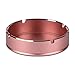 Produktbild Style wei Aluminium-Legierung Aschenbecher Desktop-Smoking Home Office Dekoration Tablett Tragbare Haushalts-Metall-Runde Aschenbecher (Color : Pink)