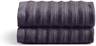 Cosy House Collection Luxury Bamboo 2-Pack Towel Set - Ultra Soft, Absorbent & Quick Drying - Plush Cotton Hotel Spa Quality - 36cm x 36cm - (Washcloth, White)
