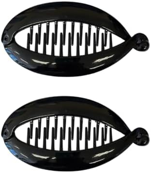 Kit 2 Pçs Prendedor Cabelo Plastico Rabo De Cavalo Graça