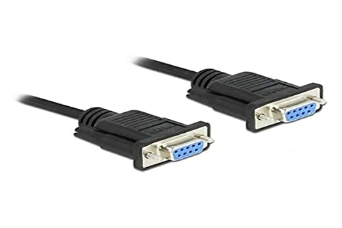 Câble série RS-232 Sub-D9 femelle femelle 10m de Delock pour connexion informatique
