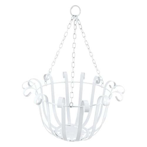 Support à fleurs suspendu en fer blanc style européen pour plantes d'intérieur