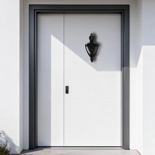 Aldaba de puerta con mirilla de seguridad y visor gran angular 180º 7