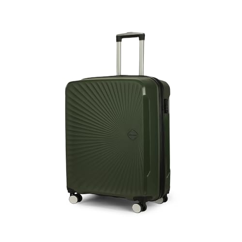 Image of Move-Meant TREKIFY Small Cabin 55Cm Suitcase 8 Wheels Number Lock Polypropylene Olive Trolley Bag for Men & Women | 360 Degree Wheeling System Luggage | Trolley Bags for Travel