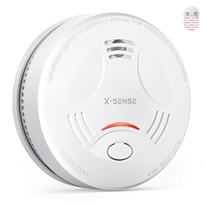 X-Sense Smart-Rauchmelder WLAN mit Magnethalterung, Zertifiziert nach EN 14604, Basisstation SBS50 erforderlich (separat erhältlich), SD11-MR, 1 Stück