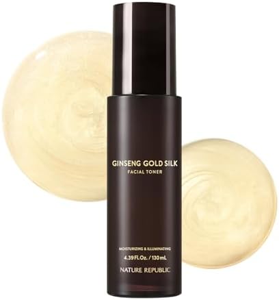 Nature Republic Ginseng Gold Silk Facial Toner, 130 ml / 4.39 Fl. oz.