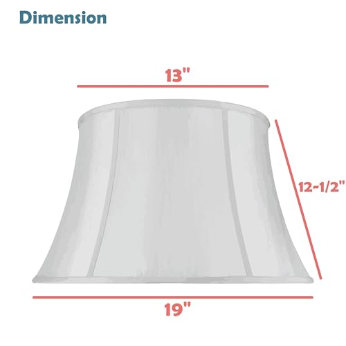 Aspen Creative 38014 Handsewn Bell Traditional Collapsible Spider Shade in Khaki Linen Fabric, 13" Top x 19" Bottom x 12-1/2" Slant by Aspen Creative - Used condition - Image 5