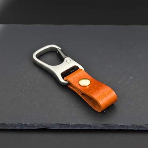 Image of THE MEN THING - Stylish Multicolor Stainless Steel Keychain for Men & Boys (ROGUE CLIP BROWN)