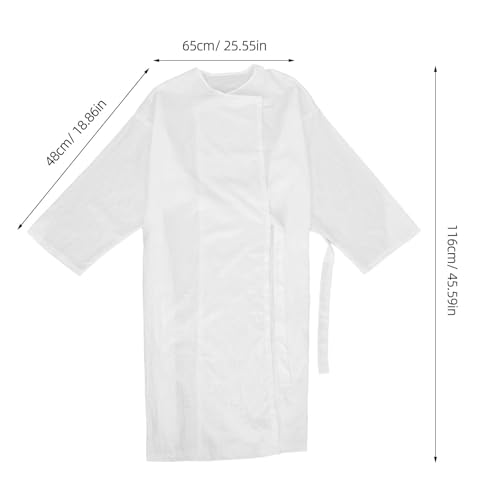 Capa Profesional de Barbear Kimono Gris para Clientes miniatura 3