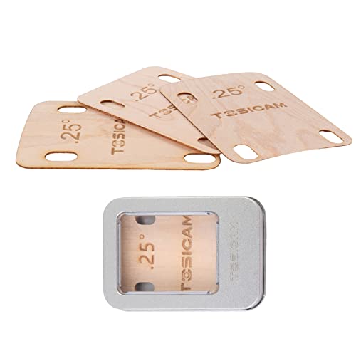 3pcs Solid Maple Guitar Neck Shims 0.25
