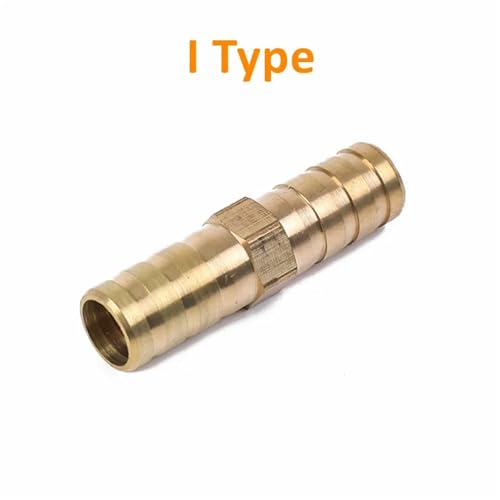Conector de latón macizo forma I para tubo de cobre de 5mm con acabado de alta resistencia 3