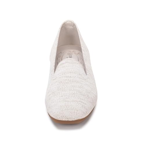 Image of Frank Mully Women's Loafer Flats Square Toe Comfortable Office Work Shoes, Cute Penny Loafer Slip On Walking Driving Shoes