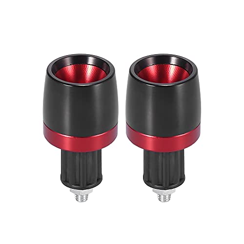Embout de guidon 18mm moto universel aluminium CNC rouge Motoforti