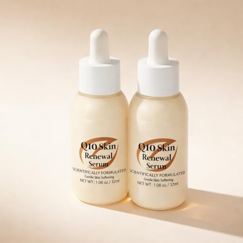 Suero Facial Antiedad con Coenzima Q10 y Niacinamida, Tratamiento Reafirmante con Células Madre de Rosa, Mejora la Apariencia de Líneas Finas y Poros, 30ml