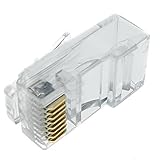 Los hilos se insertan en el interior del conector, en forma de zig-zag, según las especificaciones de Cat.6.