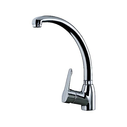 Teka MN - Grifo de Cocina Monomando, Caño Alto Giratorio, Aireador Anticalcáreo,...