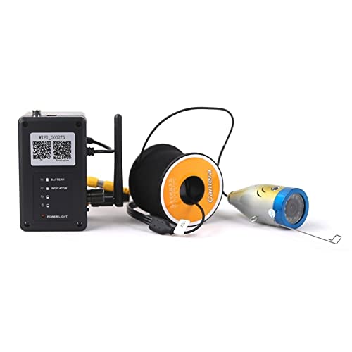 15m metaliczny. WIFI. Podwodna kamera rybacka 100 0TVL 2.4G. Rekorder wideo Night Vision Fish Fisher z 12 sztuk DIODA IR. Wielofunkcyjne(30m cable white LED)