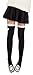Vwhite Ladies Girls Winter Bowknot Leg Warmer Lace Knit Crochet Sock Leggings Black