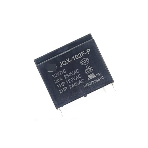Relé HF102F-P-12VDC con alta capacidad de corte de 20A para aislar cargas de potencia