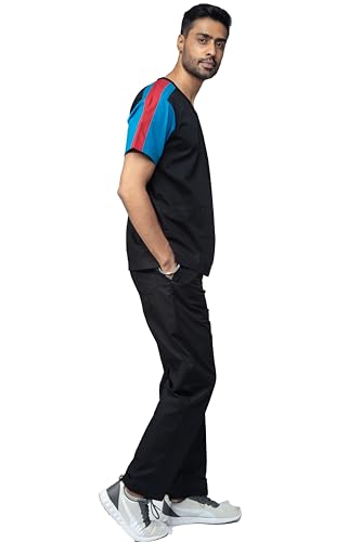 Image of UNIFORM CRAFT Men's Designer Scrub Suit - DSDV04 - Ideal for Doctors, Nurses, Dentists and Healthcare Professional