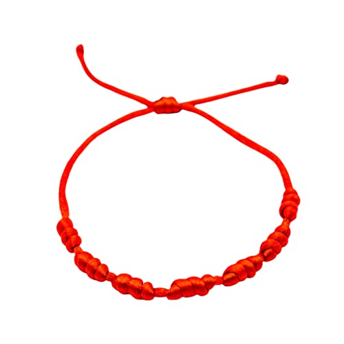 Lot de 2 bracelets réglables des 7 nœuds rouges Cover