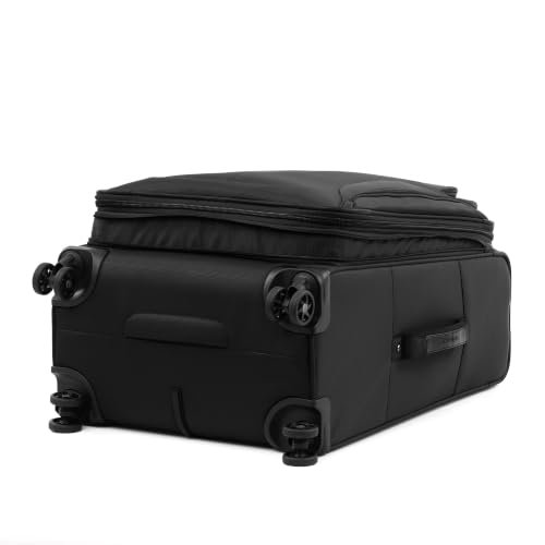 Travelpro Tourlite Softside 25" Expandable Luggage with 4 Spinner Wheels, Lightweight Suitcase, Checked Medium, Black - image 5