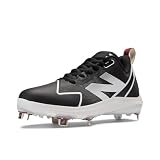 New Balance Women's FuelCell Romero Duo V2 Metal Softball Shoe, Black/White, 8 M