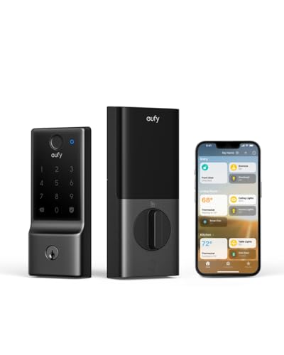 eufy Smart Lock E31, Fingerprint Keyless Entry Door Lock with Apple Home Ecosystem, for Front Door...