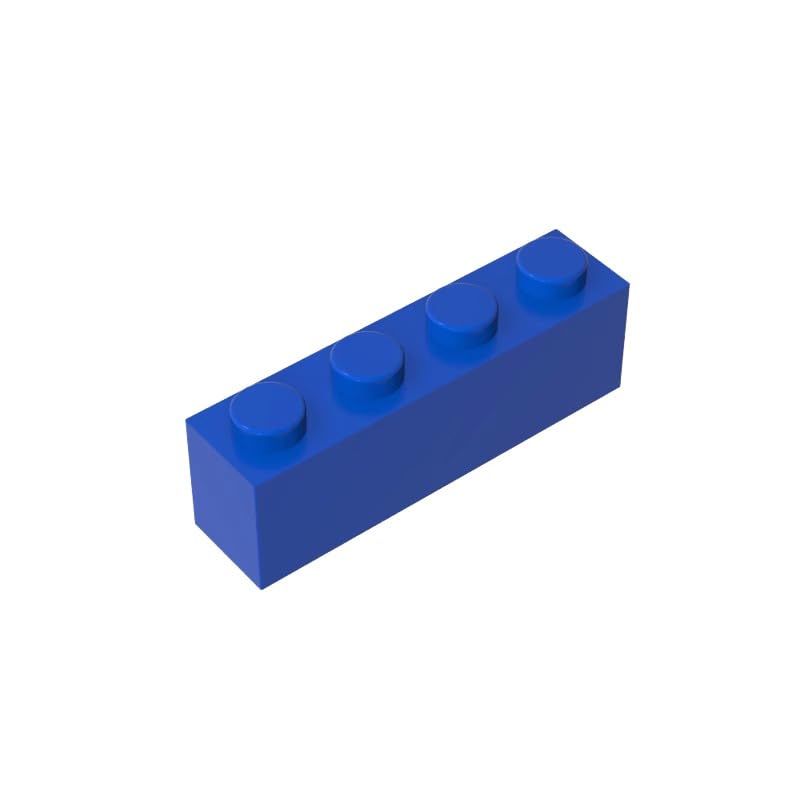 3010 Basic Bricks Brick 1x4 50 Pieces GDS-534 Compatible with Lego Building Blocks Color:Blue