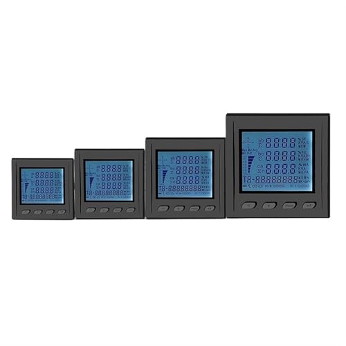 Compteur de puissance triphasé kwh watt ampère tension boîtier 72 - 2