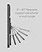 Aulumu A16 Thermal [Touch Translucent Gray] + G05 MagSafe Stand Grip [Black] for iPhone 16 Pro | Magnetic Stand Grip Kit