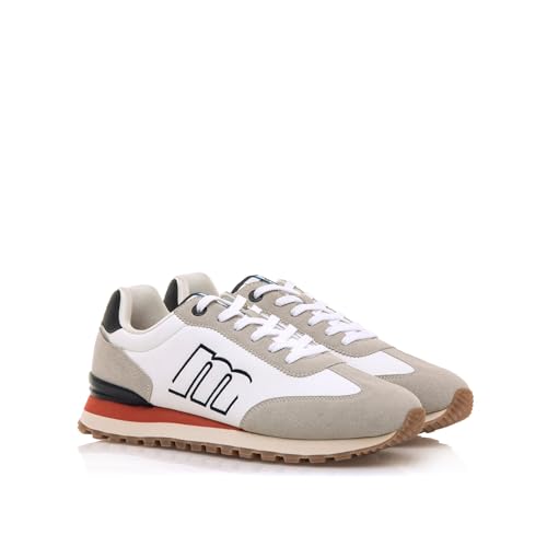 Mtng Para Hombre. 84807 Zapatillas Track Blanco (44), Plano, Cordones, Casual - 5