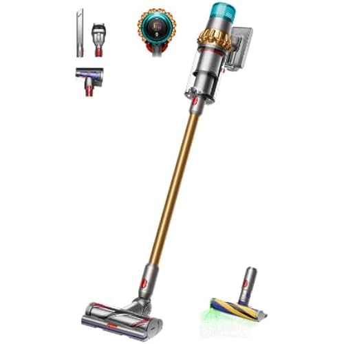 Dyson V15 Detect Cordless Stick Vaccum, Yellow/Nickel (Renewed)