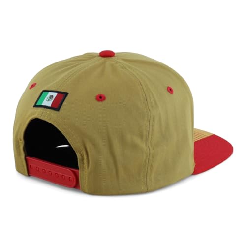 Image of Hecho En Mexico Eagle 3D Embroidered Flat Bill Snapback Cap
