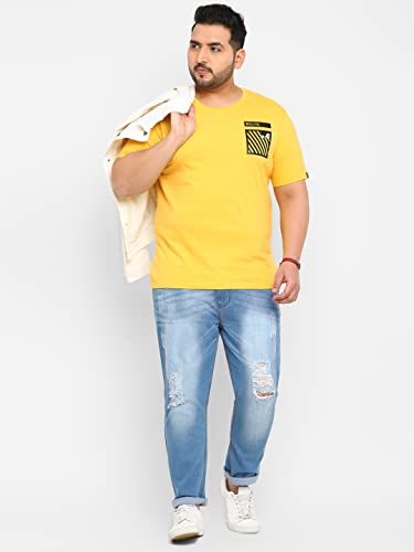 Image of Urbano Plus Men's Graphic Printed Half Sleeve Regular Fit Cotton T-Shirt