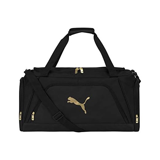 PUMA Bolsa esportiva Evercat Accelerator, Preto/dourado, tamanho nico